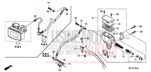 REAR BRAKE MASTERCYLINDER FJS400D8 de 2008